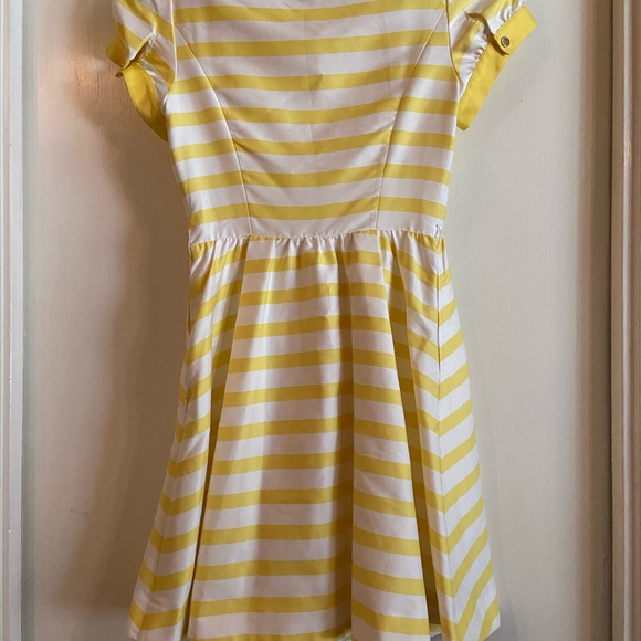 Ted Baker Yellow Striped Dress - Picture 3 of 8